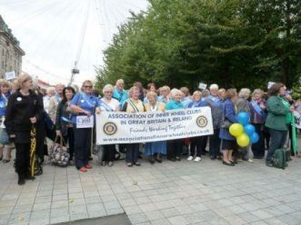 Some of the party of Inner Wheel members with Assn Pres, DC Judith and several of the charity representatives. Some of the party of Inner Wheel members with Assn Pres, DC Judith and several of the charity representatives.